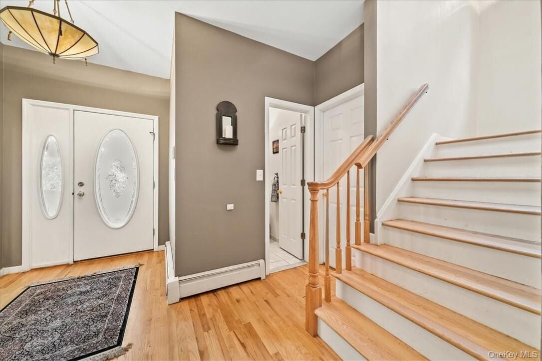 Entry foyer with stairway